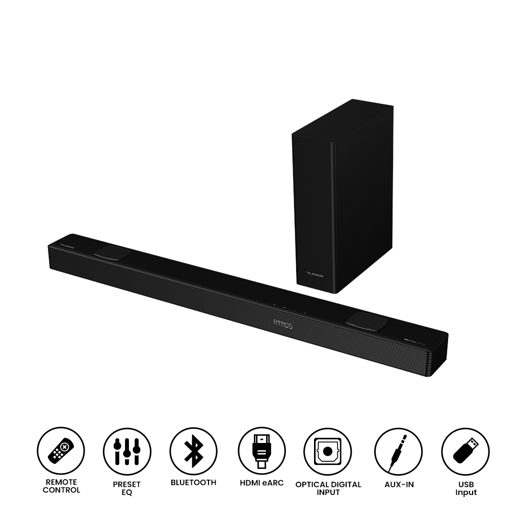 A200 5.1.2 Channel Soundbar with Dolby Atmos® and Wireless Subwoofer