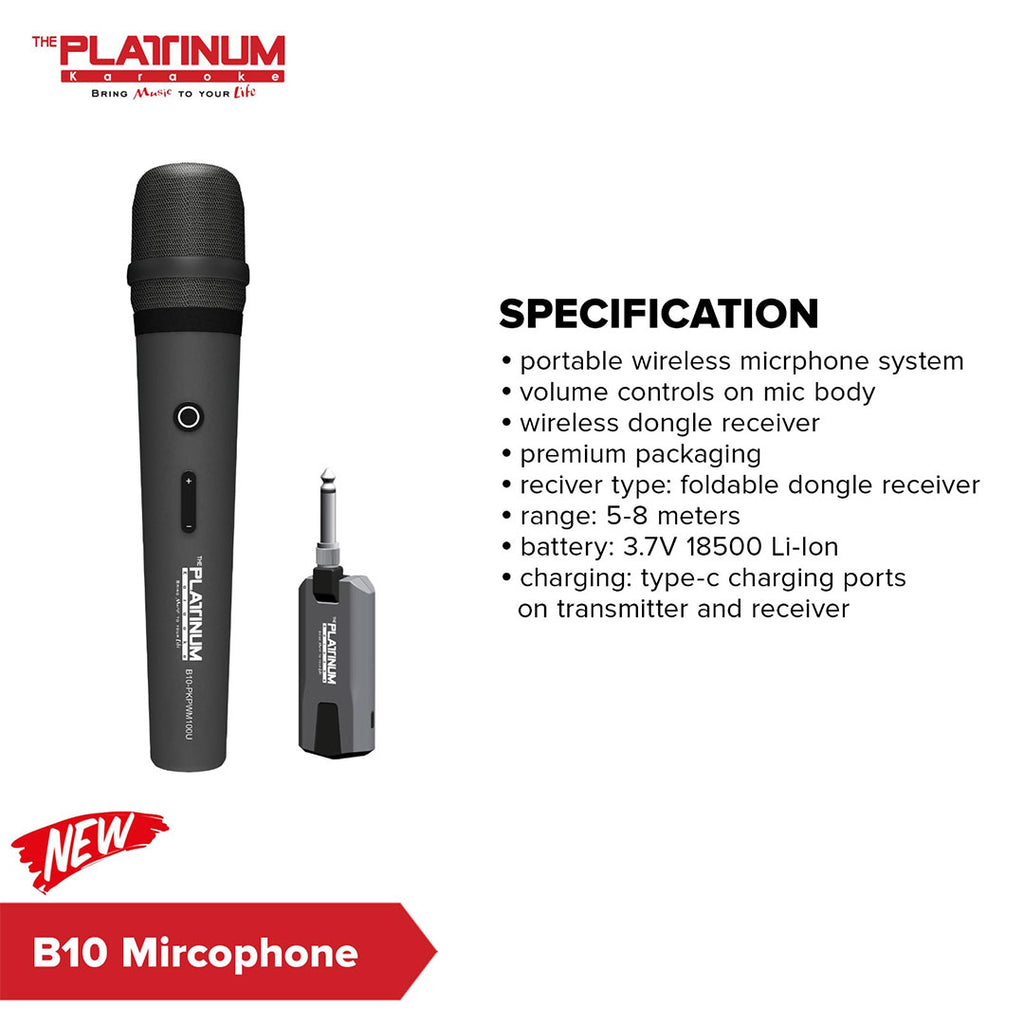 B10 Portable Wireless Microphone