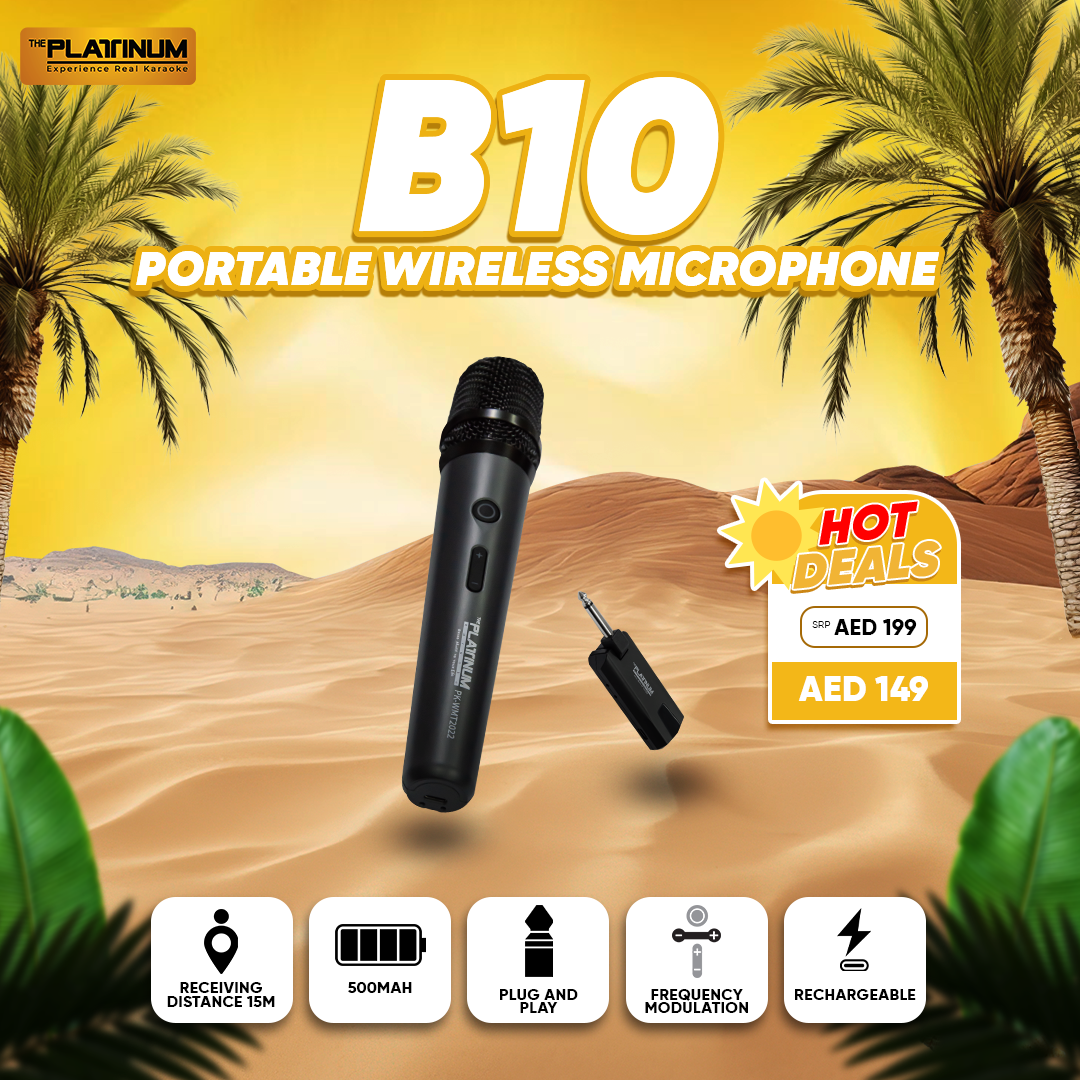 B10 PORTABLE WIRELESS MICROPHONE SYSTEM