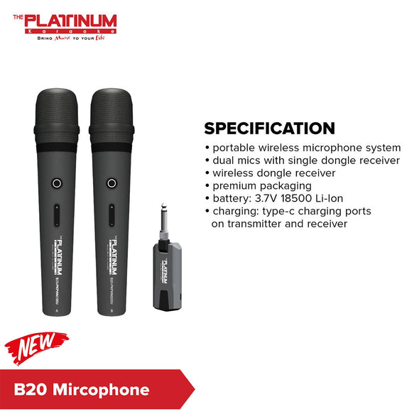 B20 Portable Wireless Microphone