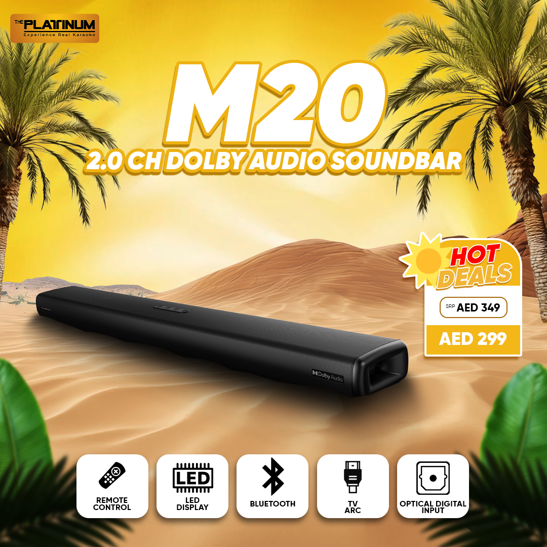 M20 2.0 Channel Dolby Audio Soundbar